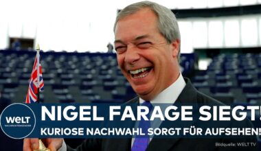 GROSSBRITANNIEN: Nigel Farage zurück im Parlament! Bizarrer Gegenkandidat sorgt für Aufsehen!