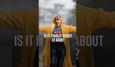 Is it finally about to rain?