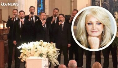 Bonnie Tyler funeral: Watch tributes and 'Total Eclipse' rendition in emotional service