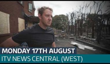 Angela Rayner visits teams who've been fighting fires in Stourbridge | ITV News Central (West)