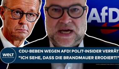 DEUTSCHLAND: CDU-Beben wegen AfD! Polit-Insider verrät! "Ich sehe, dass die Brandmauer erodiert!"
