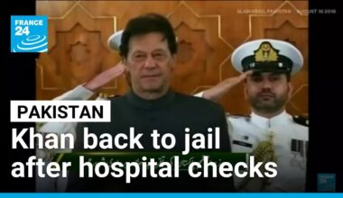 Ex-Pakistan PM Khan taken back to jail after hospital checks • FRANCE 24 English