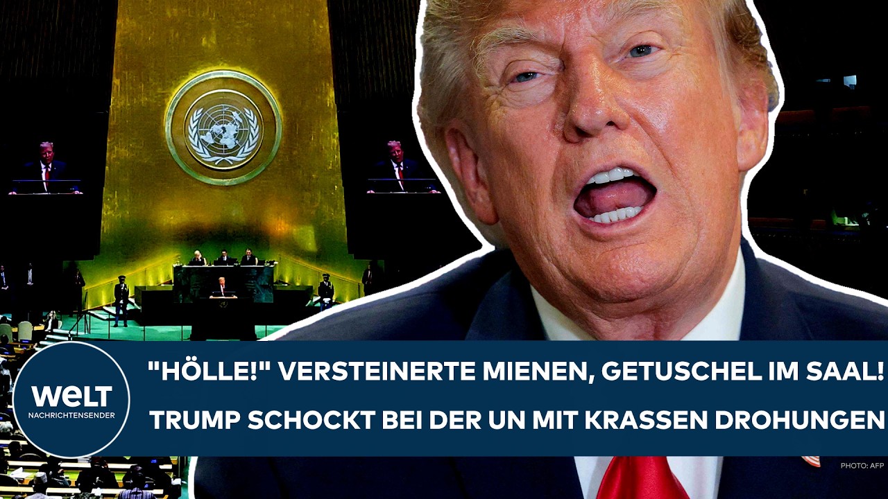 USA: "Hölle!" Versteinerte Mienen, Getuschel im Saal! Trump schockt bei der UN mit krassen Drohungen