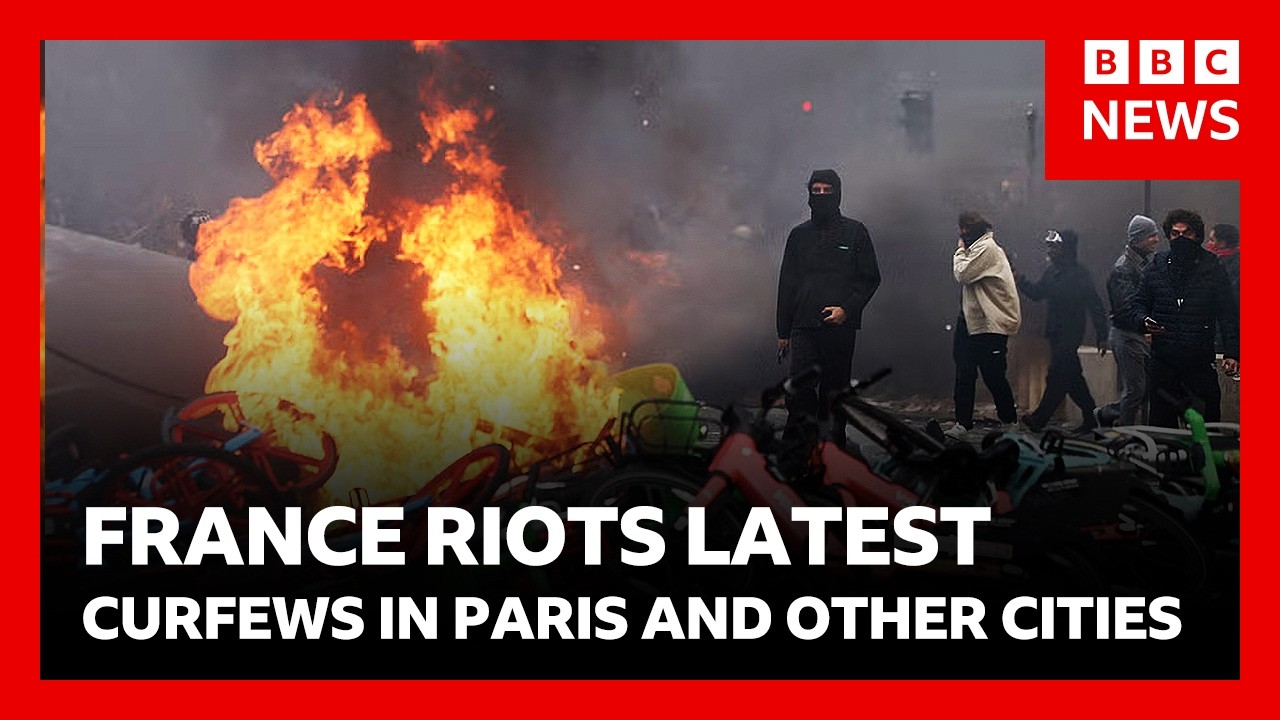 Police order curfews in cities across France after days of riots and looting | BBC News