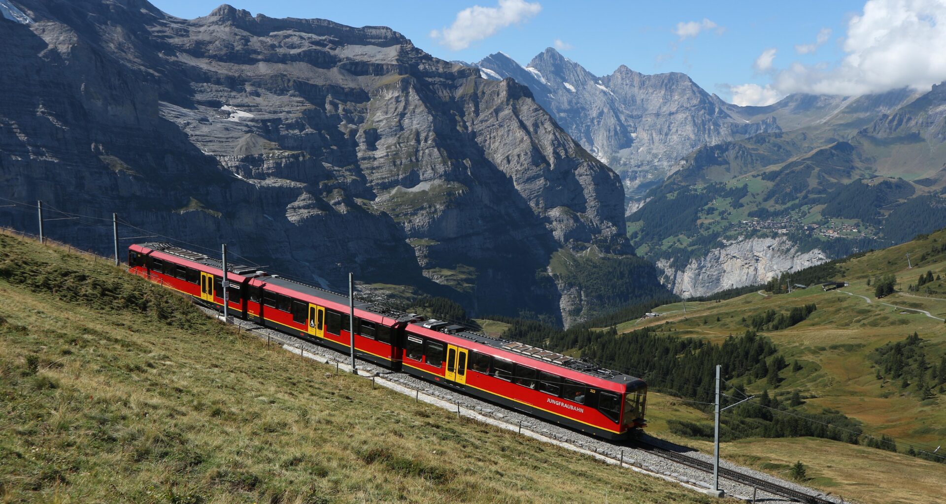 Jungfraubahn. Kleine Scheidegg, Schweiz [OS][OC][5184x3456]