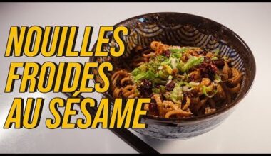 Nouilles froides au sésame