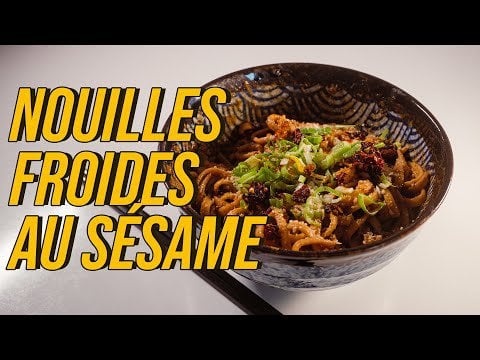 Nouilles froides au sésame