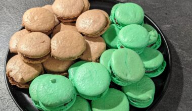 Macarons chocolat menthe & chocolat