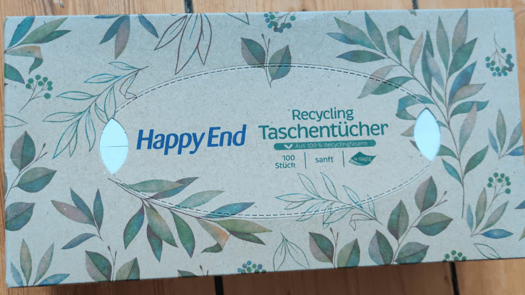 Wer ist Bitteschön darauf gekommen (pun not intended) die Taschentücher der Eigenmarke "Happy End" zu nennen?