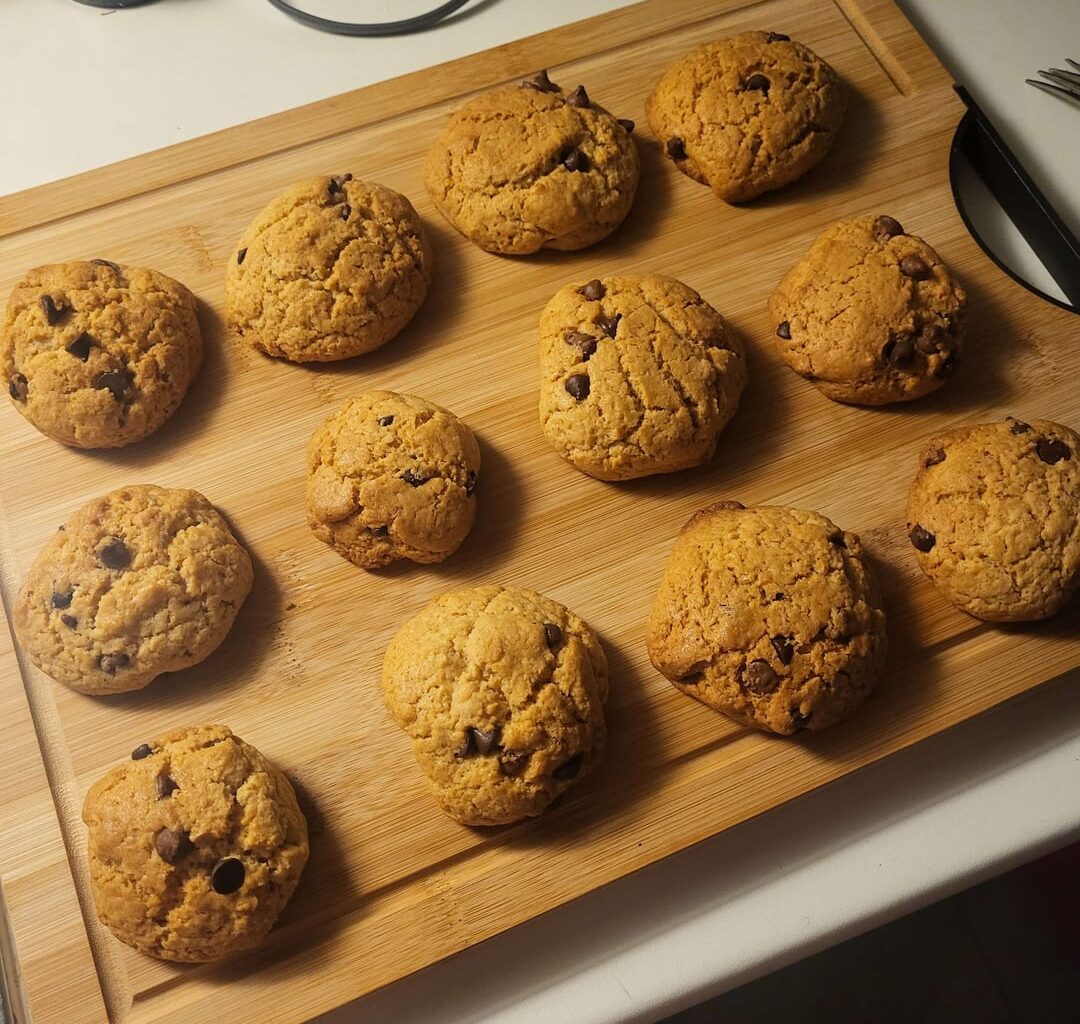 J'ai essayé de faire des cookies aux pépites de chocolat