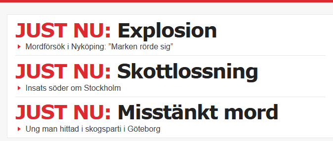 JUST NU: Det går bra nu!