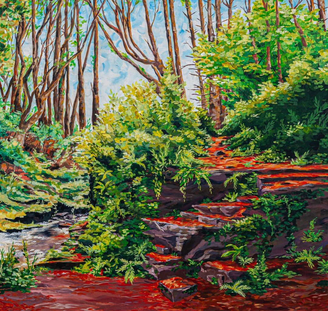 Hey I'm an Irish artist, looking for some good location suggestions of places to paint! Maybe around the midlands or the west, preferably? Here's some examples of my preferred subject matter!