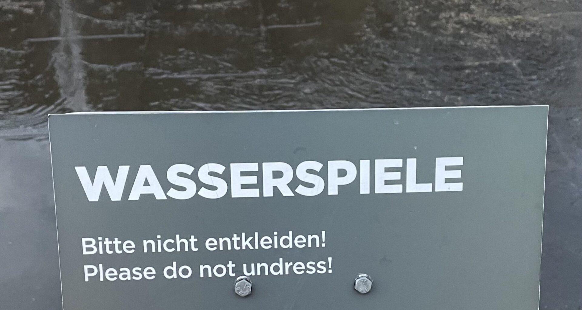 Ich will nicht wissen, warum das aufgestellt werden musste