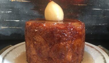 Moelleux aux poires et sa poire confit
