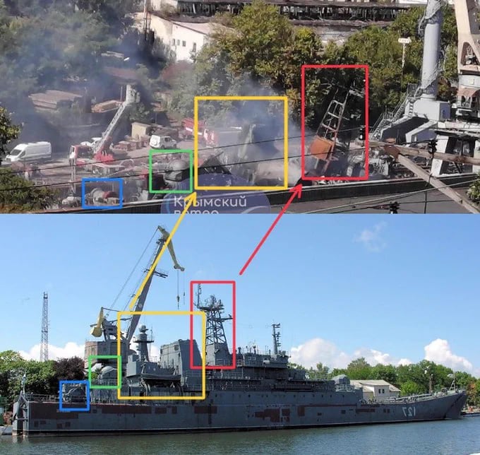 The consequences of the nighttime attack by Ukrainian armed forces on Russian military targets in Crimea
