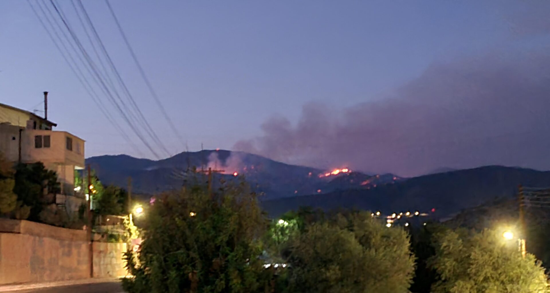 Fires north of Limassol