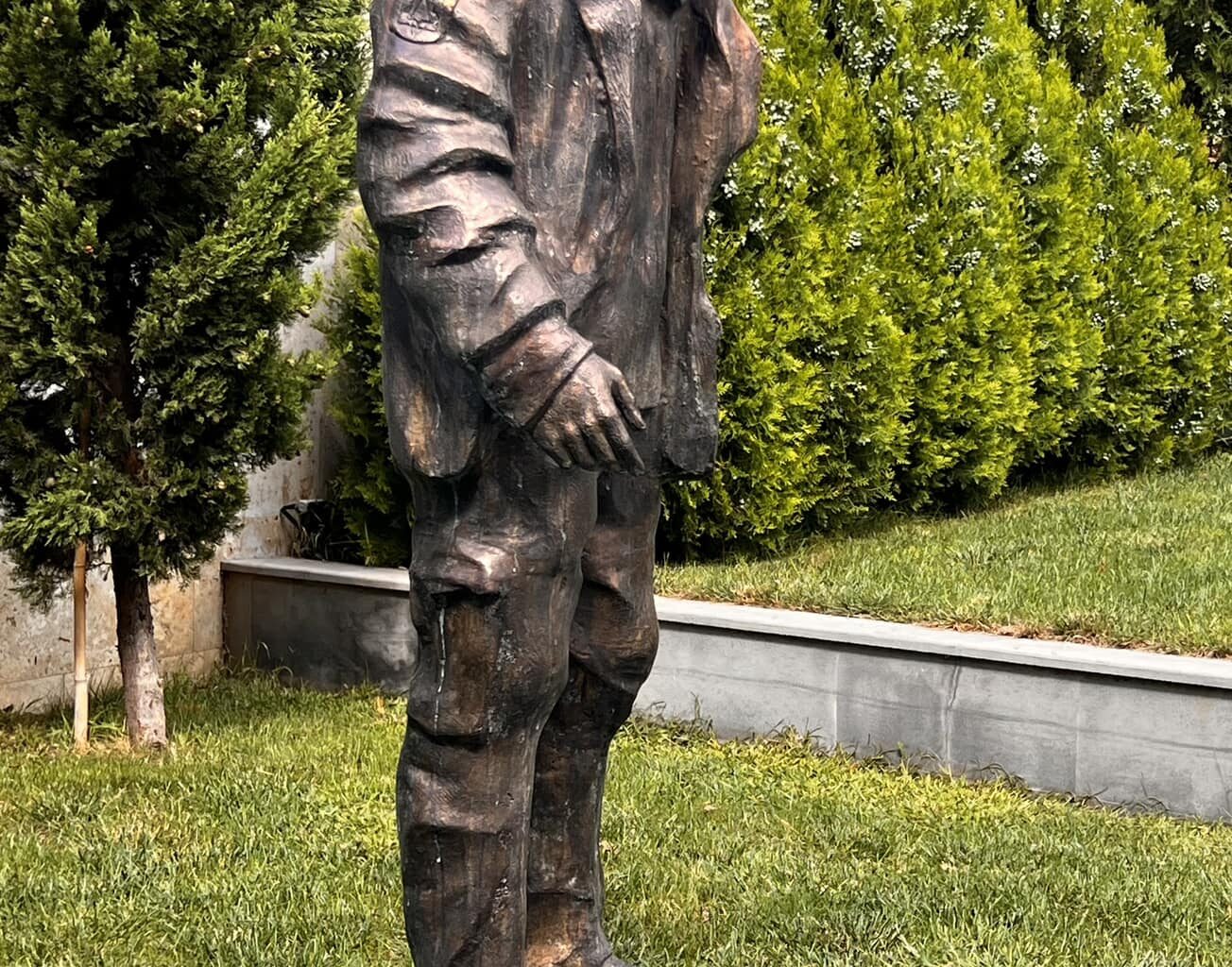 A monument to the sniper of the 163rd battalion, Alexander Matsievsky, was erected in Tbilisi, Georgia, in the clinic of Dr. Akaki Tsilosani.