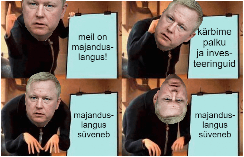 "Võrklaeva sõnul ei ole Reformierakonna vaates ühtegi kohta, kust nad ei oleks üldse nõus kärpima, rahandusministri sõnul tuleb lähtuda sellest, et riik on praegu majanduslanguses."