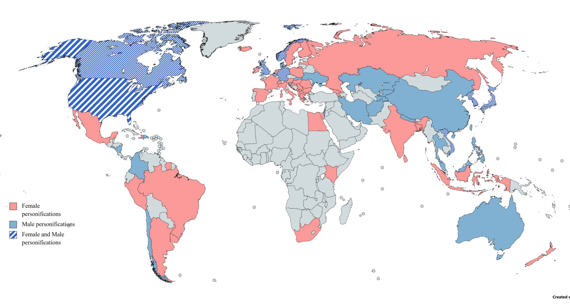 Gender of Country Human Personification
