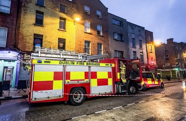 One person dies after fire breaks out on Dublin city centre street