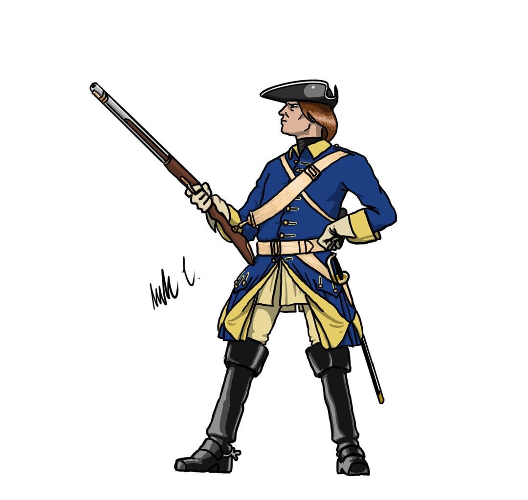 Ritade några färggranna svenskar.