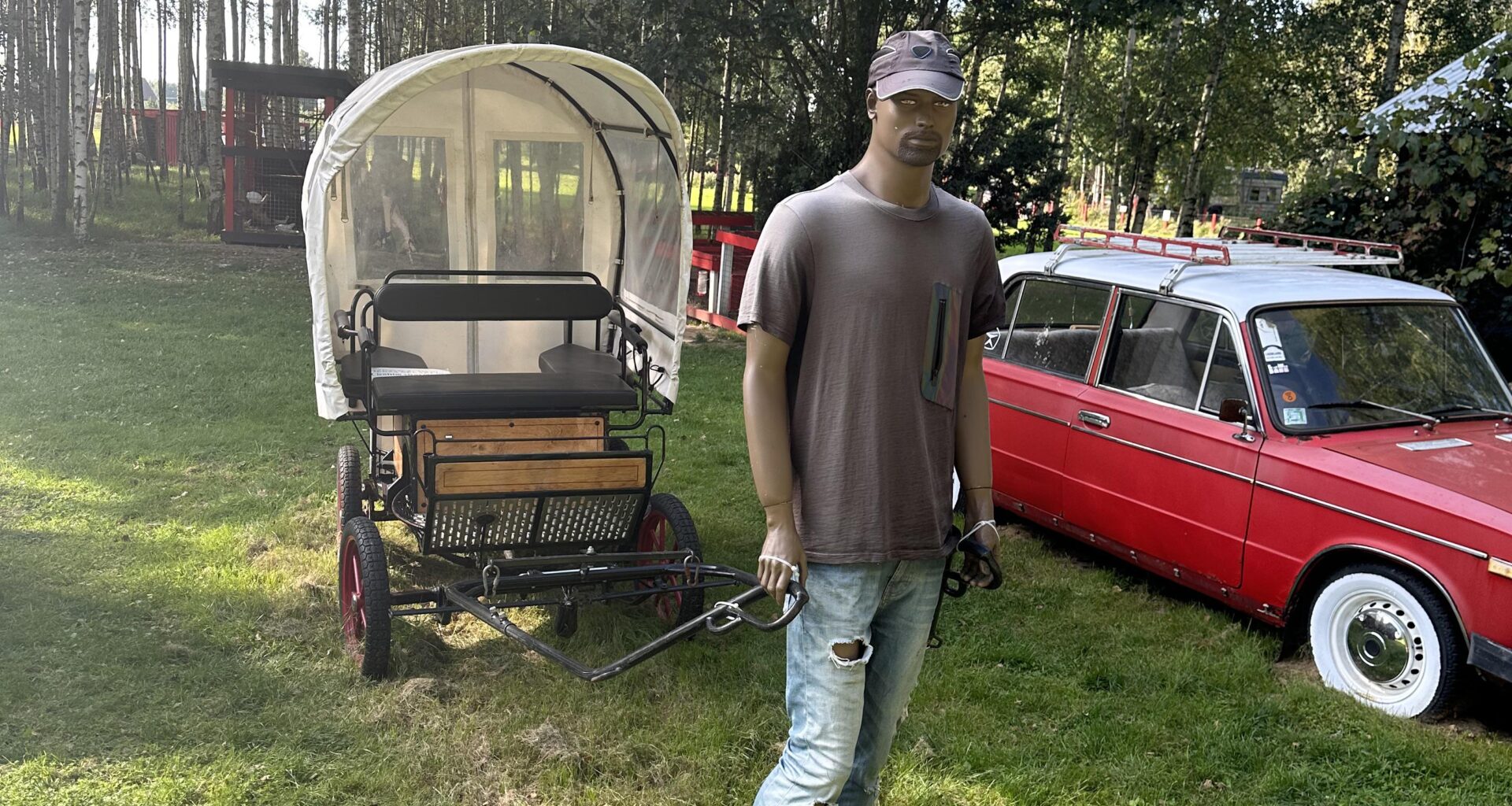 Is this a cute joke that I’m not getting or a flat out Racist display that represents the dole zoo or some employee who doesn’t belong here.