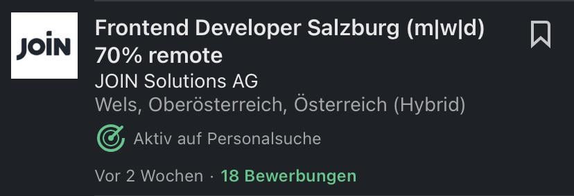 Medien: Es wird Hängeringend nach ITlern gesucht! Linkedin: