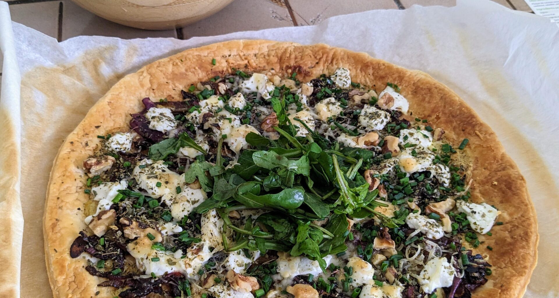 Tarte au chèvre, faite avec amour !