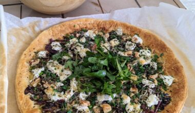 Tarte au chèvre, faite avec amour !
