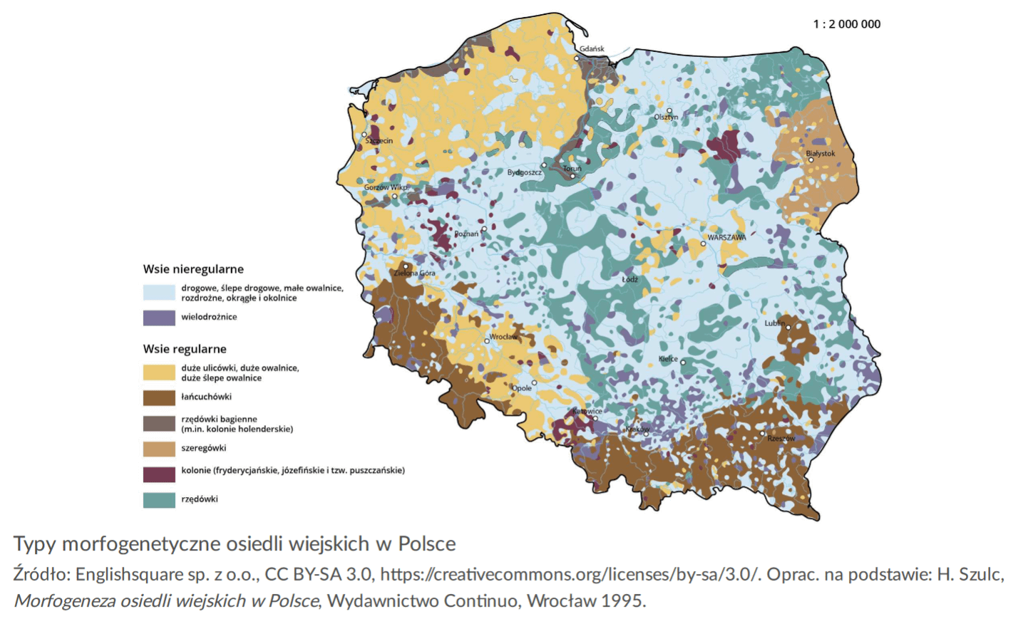 Typy morfogenetyczne osiedli wiejskich w Polsce