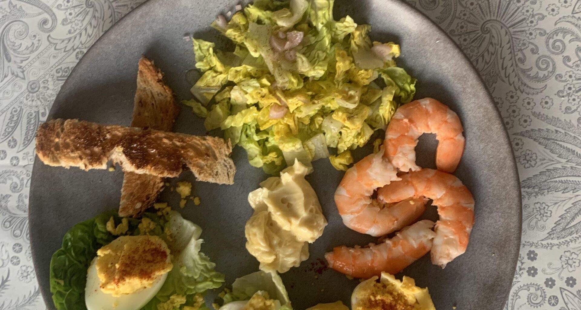 Comme j’ai vu beaucoup de crevettes sur le sub, enieme plat avec crevettes