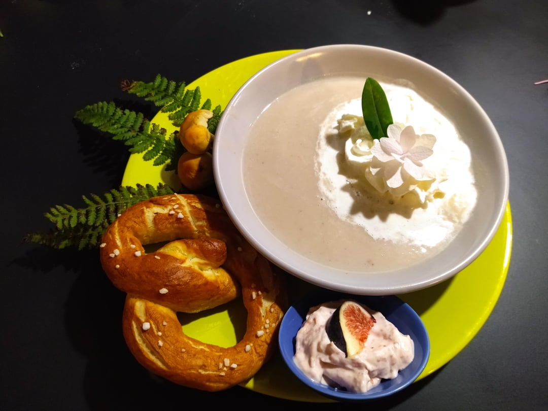 Repas avec quelques produits du jardin