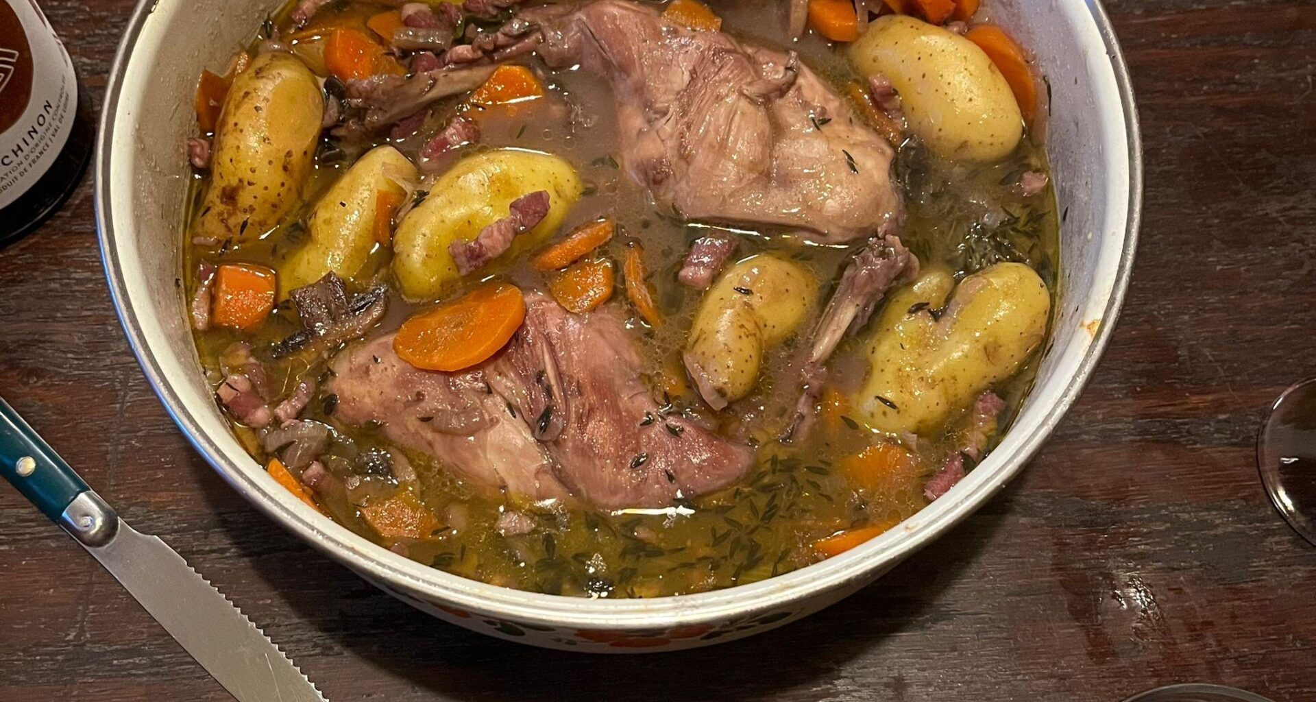 Lapin en gibelotte