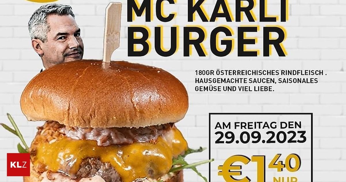 Gastronom verkauft "Mc Karli Burger" um 1,40 Euro