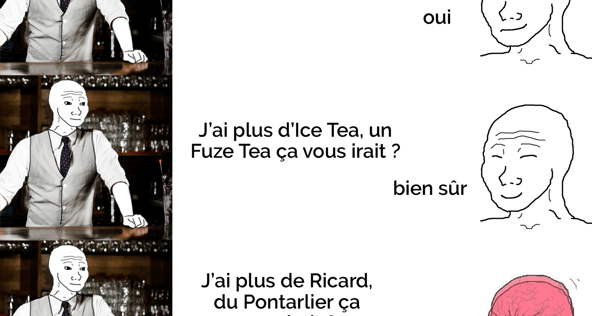 marche aussi avec la chartreuse verte et jaune (à vos exemples !)