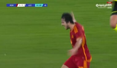 Roma [1]-1 Lecce Sardar Azmoun 90+