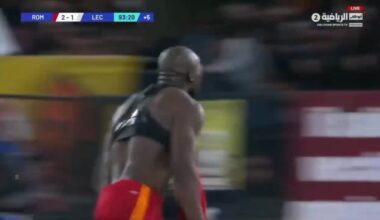 Roma [2]-1 Lecce Romelu Lukaku 90+