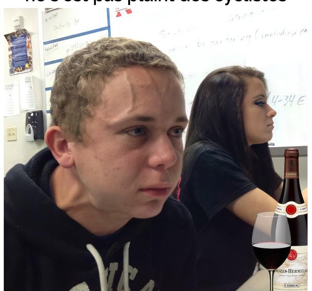 Parfois ils roulent même à deux l’un à côté de l’autre !!!