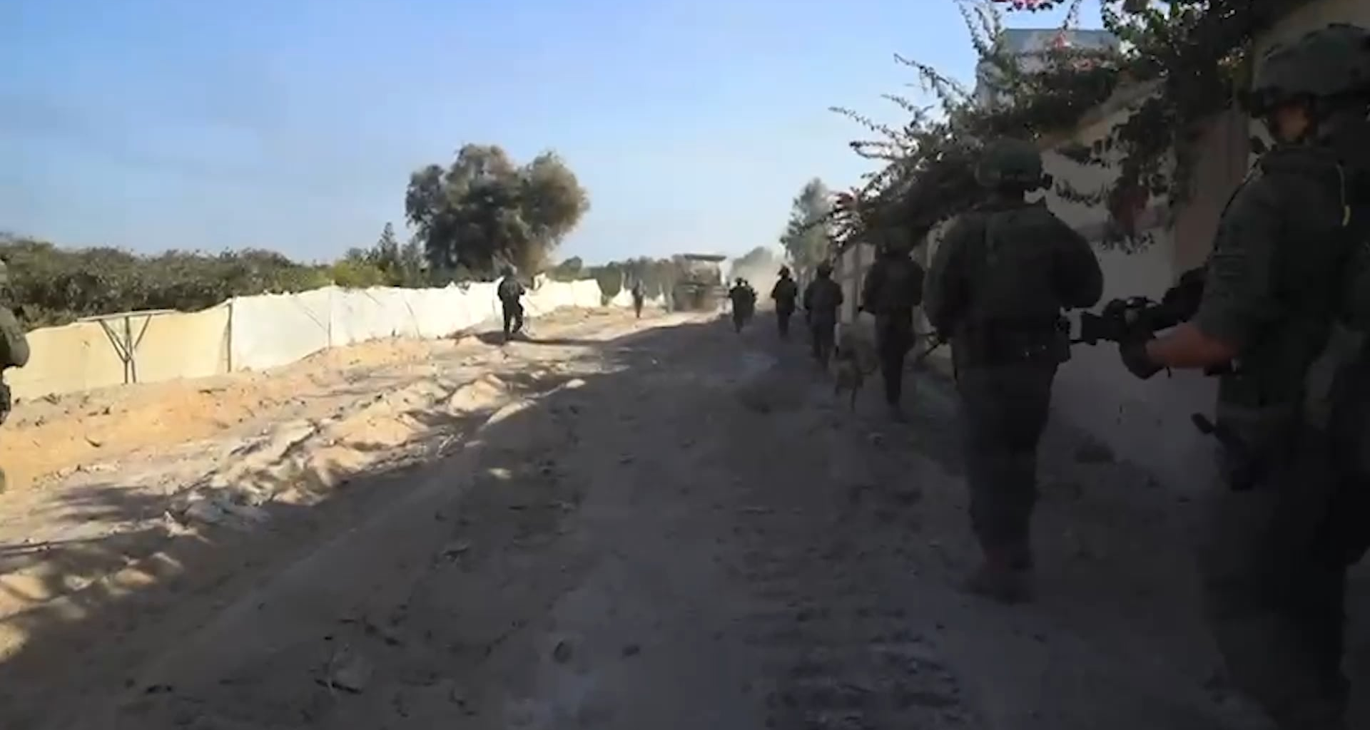 Destroying tunnels in Gaza