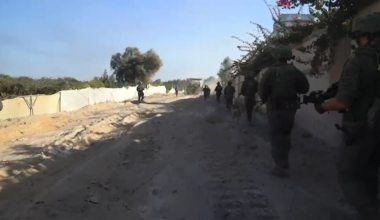 Destroying tunnels in Gaza
