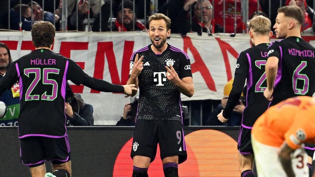 Champions League: Kane schießt den FC Bayern ins Achtelfinale