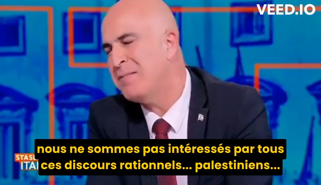 L'ancien ambassadeur israélien en Italie, Dror Eydar, dans le programme italien Stasera Italia : "Pour nous, il n'y a qu'un seul objectif : détruire Gaza!" - 25/10/23 (traduit en français)