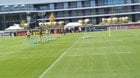 Bundestrainer Nagelsmann arbeitet beim Warm-Up auf dem DFB-Campus in Frankfurt mit Musik. Vor allem der Song "Erfolg ist kein Glück" von Kontra K gilt als Motto auf dem Weg zur EM.