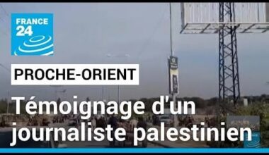 Guerre Israël-Hamas : un journaliste palestinien filme et raconte sa fuite vers Rafah • FRANCE 24