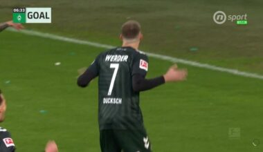 Wolfsburg 0-1 Werder Bremen Marvin Ducksch 7’