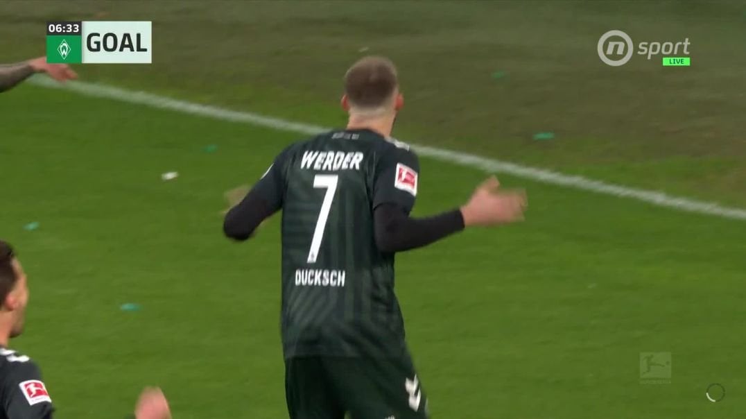 Wolfsburg 0-1 Werder Bremen Marvin Ducksch 7’