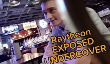 Jewish Raytheon worker knows his weapons kill Palestinian children and seems happy about it.