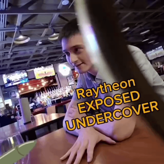 Jewish Raytheon worker knows his weapons kill Palestinian children and seems happy about it.