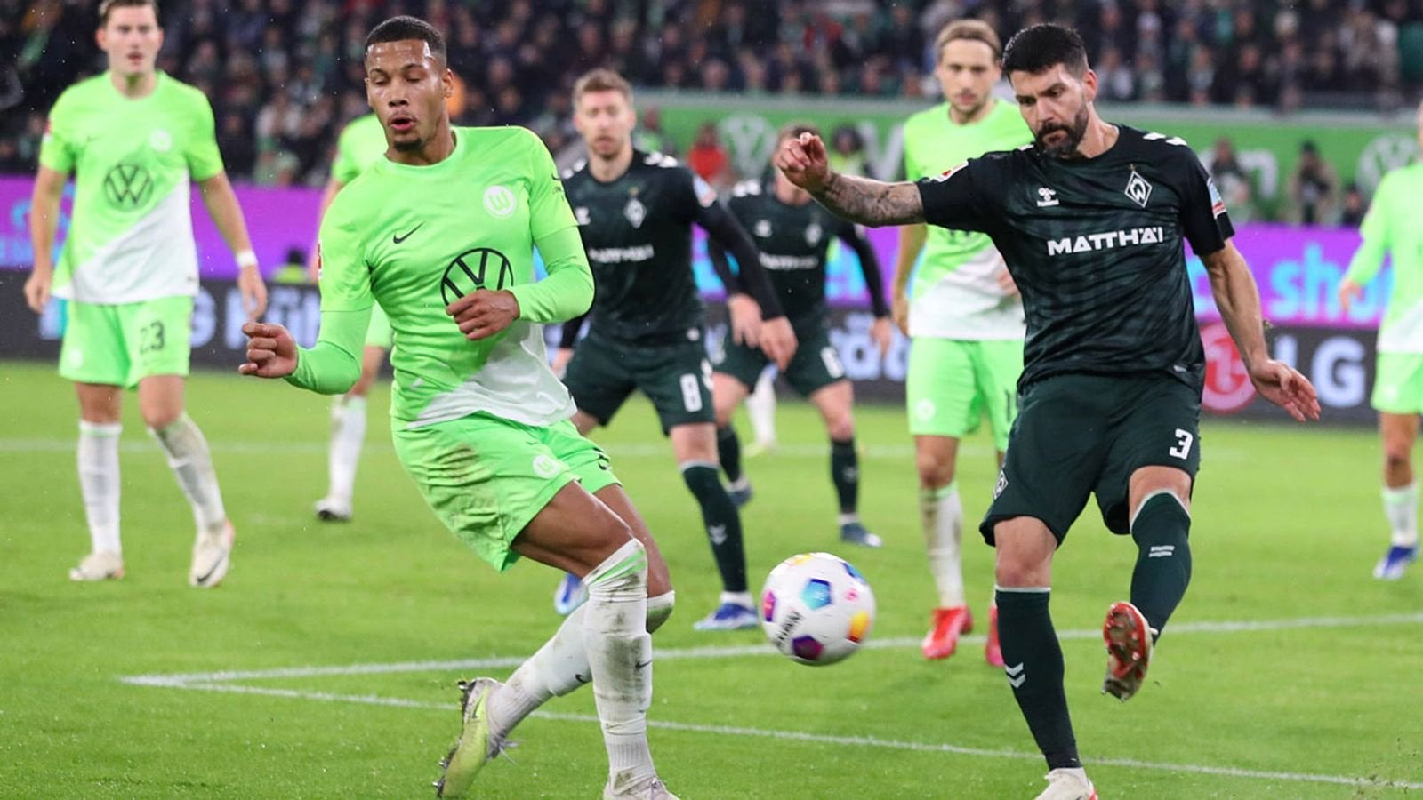 Vier Tore, kein Sieger: Wolfsburg und Bremen treten auf der Stelle