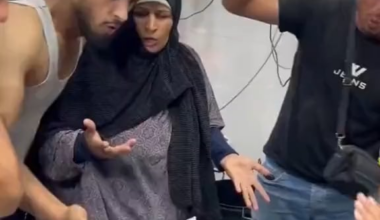 Palestinian actors caught off camera